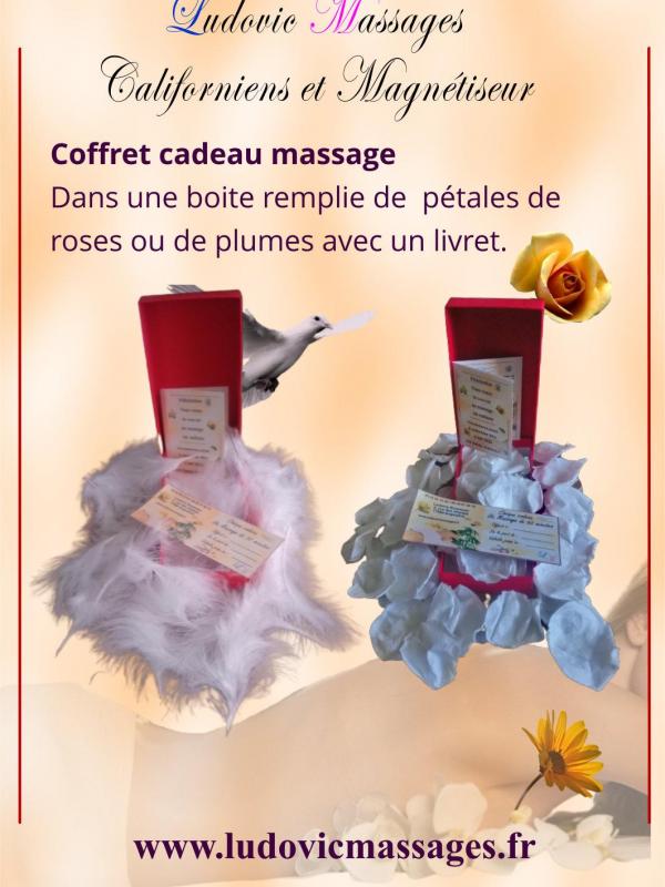 Cadeau plume et roses