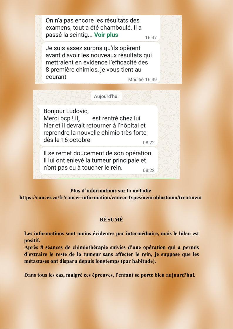 Cancer du rein enfant 2