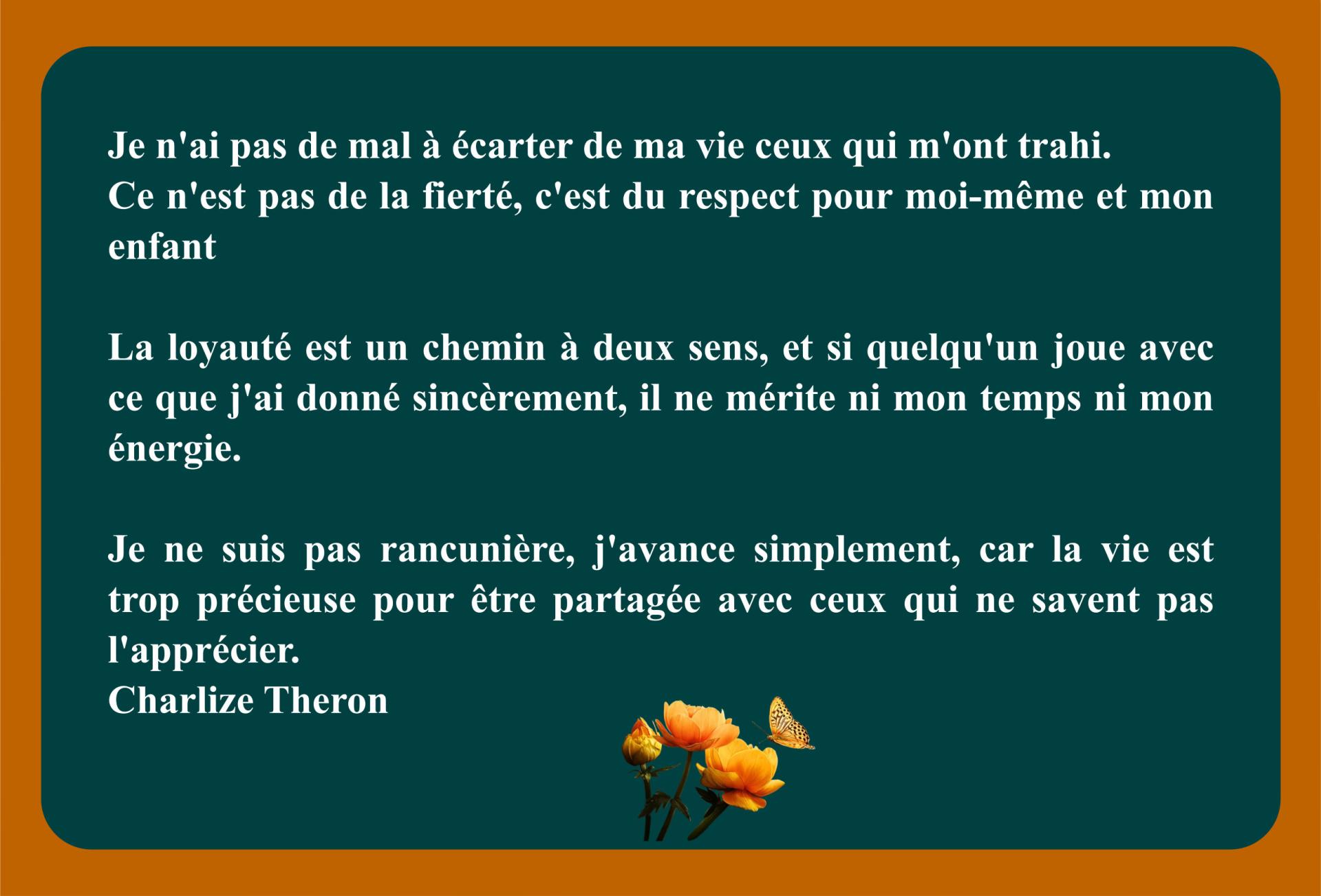 Citation charlize theron