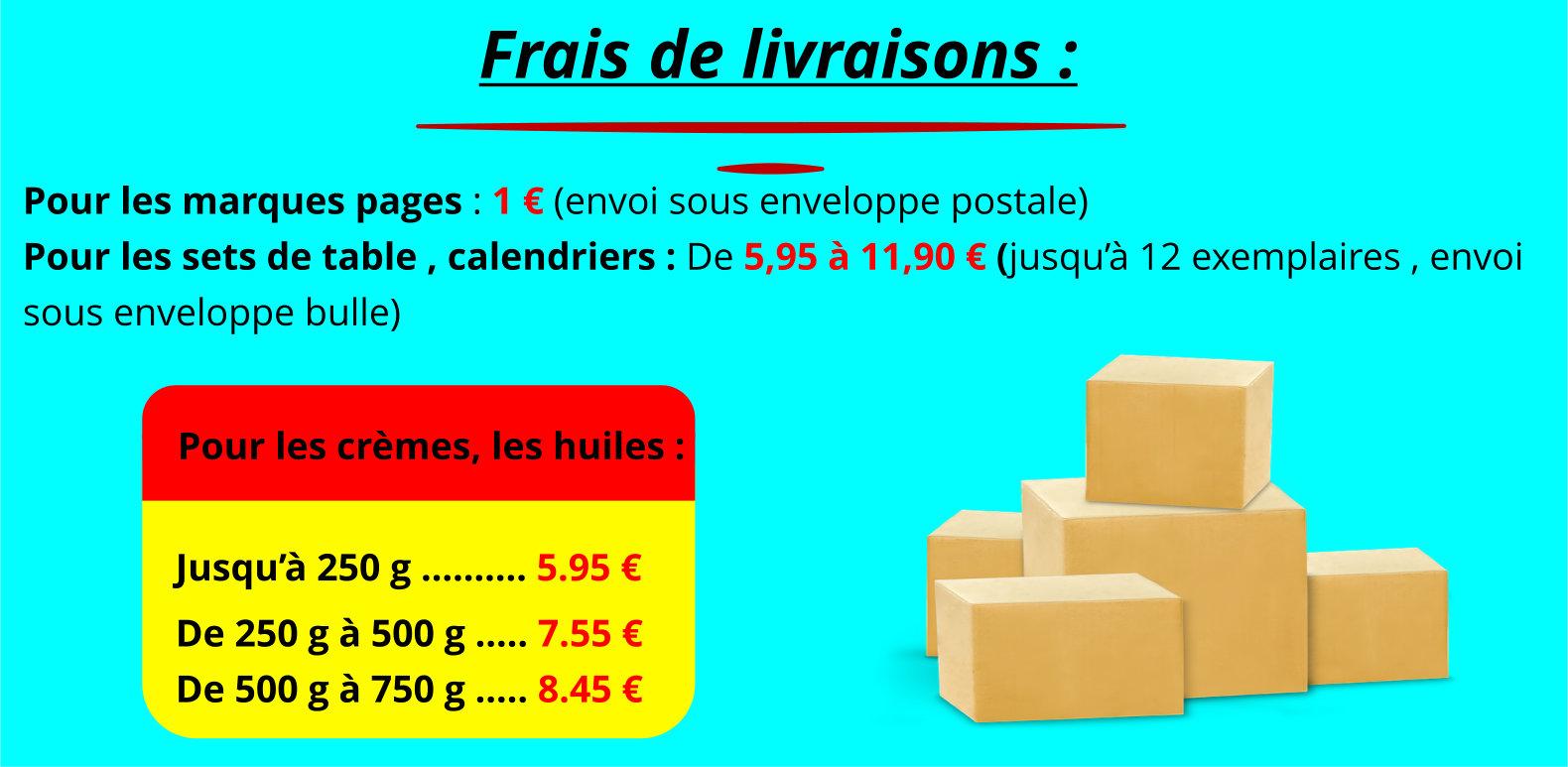 Frais de livraisons