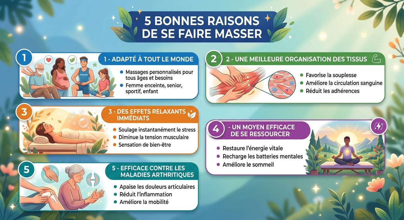 5 bonnes raisons pour se faire masser