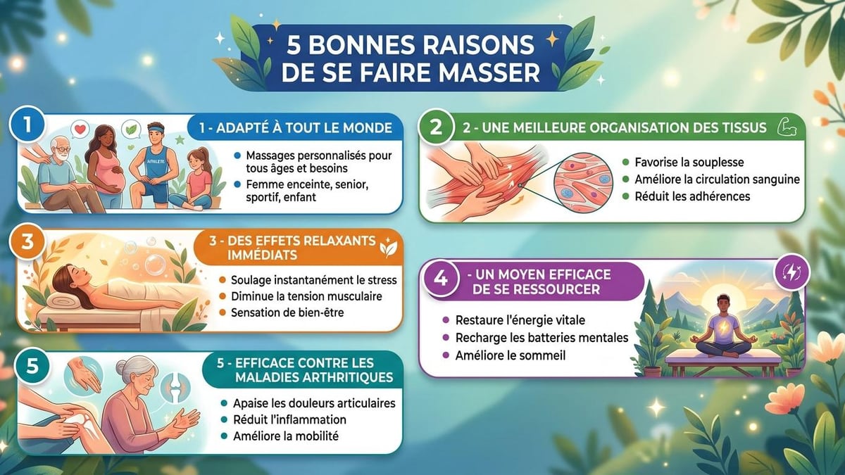 5 bonnes raisons pour se faire masser
