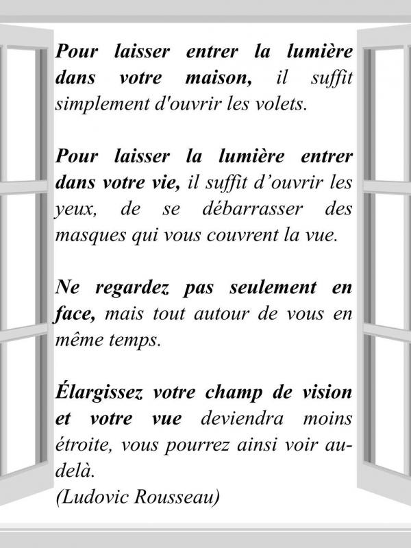 Laissez entrer la lumiere