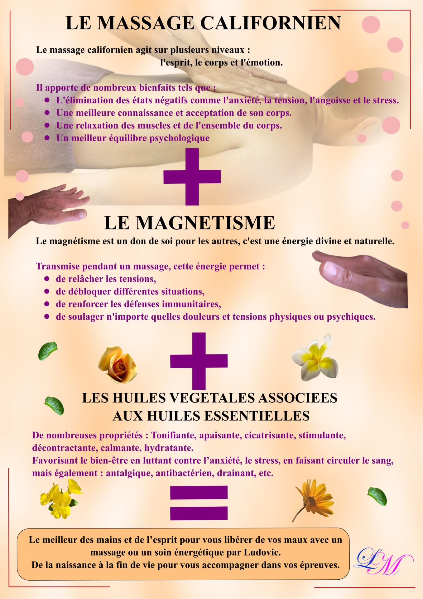 Massage plus magnetisme