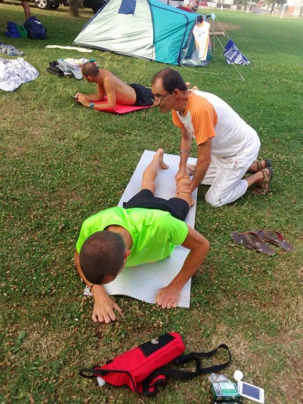 Massage sportif pendant la pause