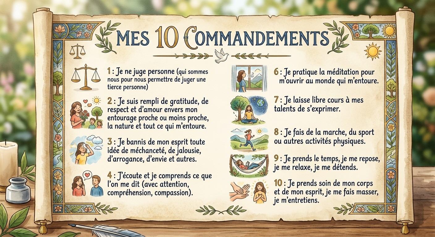 Mes 10 commandements