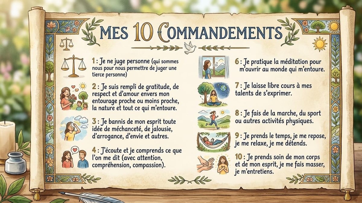 Mes 10 commandements