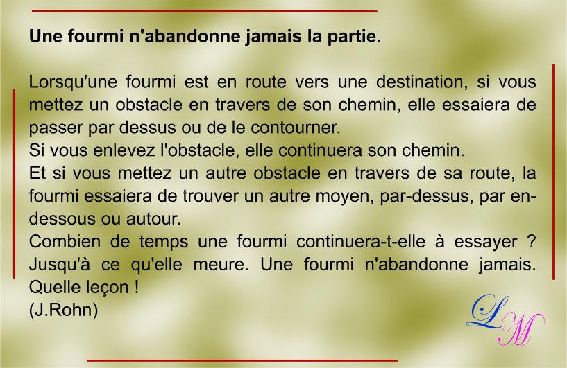 Une foumli n abandonne jamais